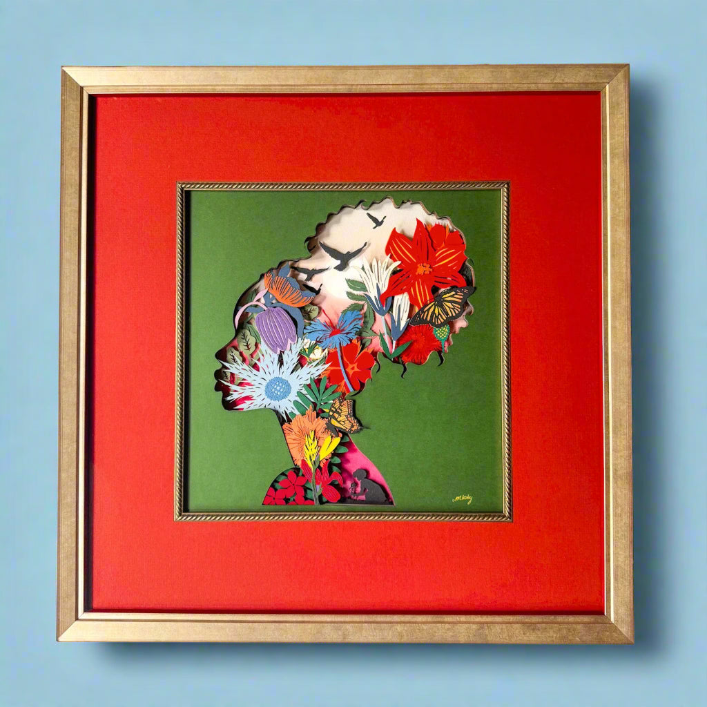 In Her Garden (Framed)